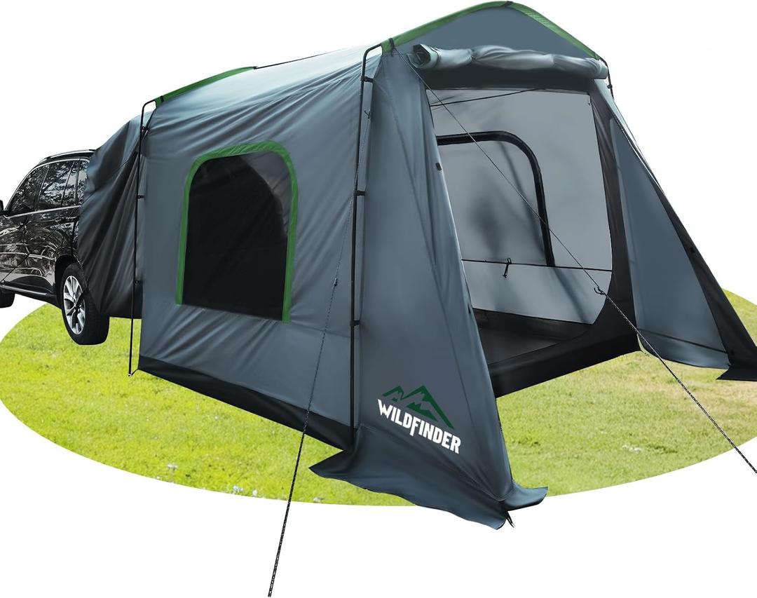 WildFinder SUV Tent, Car Tents for Camping, SUV Tailgate Tent for Family SUV Tent for Camping, Car Awning & Tailgate Tent for Van Jeep, Family Vehicle Shelter, Waterproof Wind Resistant Outdoor Gear, Size: 5-9p Car Back, 96.5"L x 96.5"W x 82.7"H