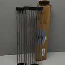 HANZENMA Roll Up Dish Drying Rack Over The Sink Kitchen Roll Up Sink Drying Rack Multipurpose Foldable Sink Drying Mat, Heat-Resistant, Anti-Slip & Anti-Rust Dish Rack for Kitchen, 17" x 13", Black