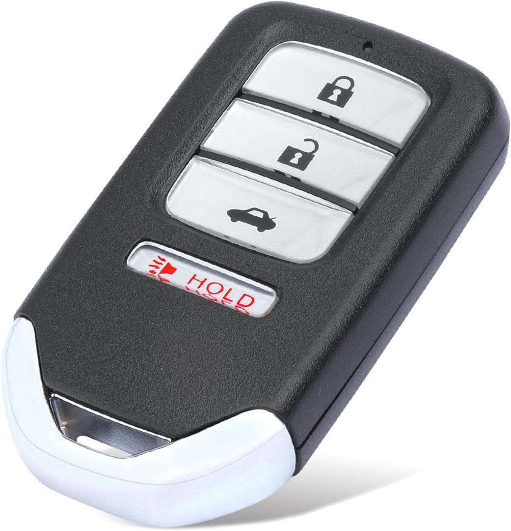 Keymall Car Smart Key Fob Keyless Entry Remote Key for Honda Accord 2013 2014 2015/for Honda Civic 2014 2015 FCC ID:ACJ932HK1210A 4 Buttons