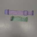 Stretchy Bands Compatible with Kids Apple Watch Band 38mm 40mm 41mm 42mm 44mm 45mm 46mm 49mm, Soft Elastic Glitter Strap for iWatch Series 10 9 8 7 6 5 4 3 SE SE2 SE3 Girls Boys (Teal+Purple)