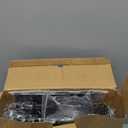 HuggieGems 2 Tier Floor Standing Corner Shower Caddy Organizer Shelf with Hooks, Bathroom Shelves Stand Rack, Black