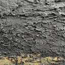 Hand Painted 36x24 inch Black and Gold Abstract Wall Decoration Oil Painting Thick Texture Minimalist Art