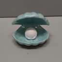 IMIKEYA Mushroom Lamp Shell Pearl Light: LED Pearl Night Light Lamp Nightlight Novelty Light Bedside Night for Kids Room, Bedroom, Living Room Home Decor Gifts (Blue) Oyster Shells