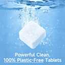100% Plastic-Free Dishwasher Tablets, Free & Clear, 72 Count