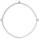 16" Inch Galvanized Pipe Hanger - Conduit Mounting Clamp - Tube Brackets - Pipe Clamps - Tube Wall Mounting Bracket Clamp - Rigid Conduit Holder - PVC and Metal Pipe Attachment Hanger