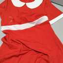 Girls Holiday A-Line Veruce Dress Halloween Annei Short Dress with Collar Salt Vintage Outfit 9-10 Years Red