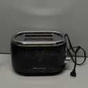 MELLERHOME RetroMod 2 Slice Toaster, Retro Looks with Upgraded Advanced Components, 7 Browning Levels, 3 Functions (Reheat, Defrost, Cancel), Removable Crumb Tray, Under Base Cord Storage, Black