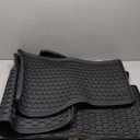 #1 Tesla Model Y Floor Mats - All Weather Rugged Liners Fits 2020-2021 Full Set Front & Rear Accessories - Heavy Duty Flexible Eco-Friendly All Season - Waterproof Modern Honey Comb Look by HEA USA