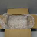 Egchi Acrylic Monitor Stand Riser, 2 Tier Clear Computer Monitor Stand for Home Office Business, PC Desk Stand Monitor Riser for Keyboard Storage, Laptop, Printer and TV Screen -12x7.2x5.12 inches