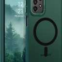 GUAGUA for Samsung Galaxy A23 Case Compatible with MagSafe Magnetic Cases Slim Translucent Matte Skin Feeling Shockproof Protective Anti-Scratch Phone Case for Samsung Galaxy A23 5G/4G, Green