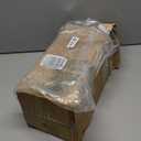 Goldenwarm 5 Pack Black and Gold Passage Door Handles, Matte Black Closet Door Handles, Black and Gold Interior Lever Door Handle for Hallway, Closet(Square, Zinc Alloy)