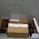 Door Locks for Front Door - 2 Pack Doorknobs for Exterior Door Matte Black Standard Ball Door Knobs with Lock Entrance Door Locks with Keys