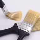 10 Pieces 2 Inch Paint Brush,Flat Paint Brushes Professional Paint Tools with Treated Plastic Handle for DIY Paint,Furniture,Fences,Deck,and Wall Trim (Black 10 Pack)