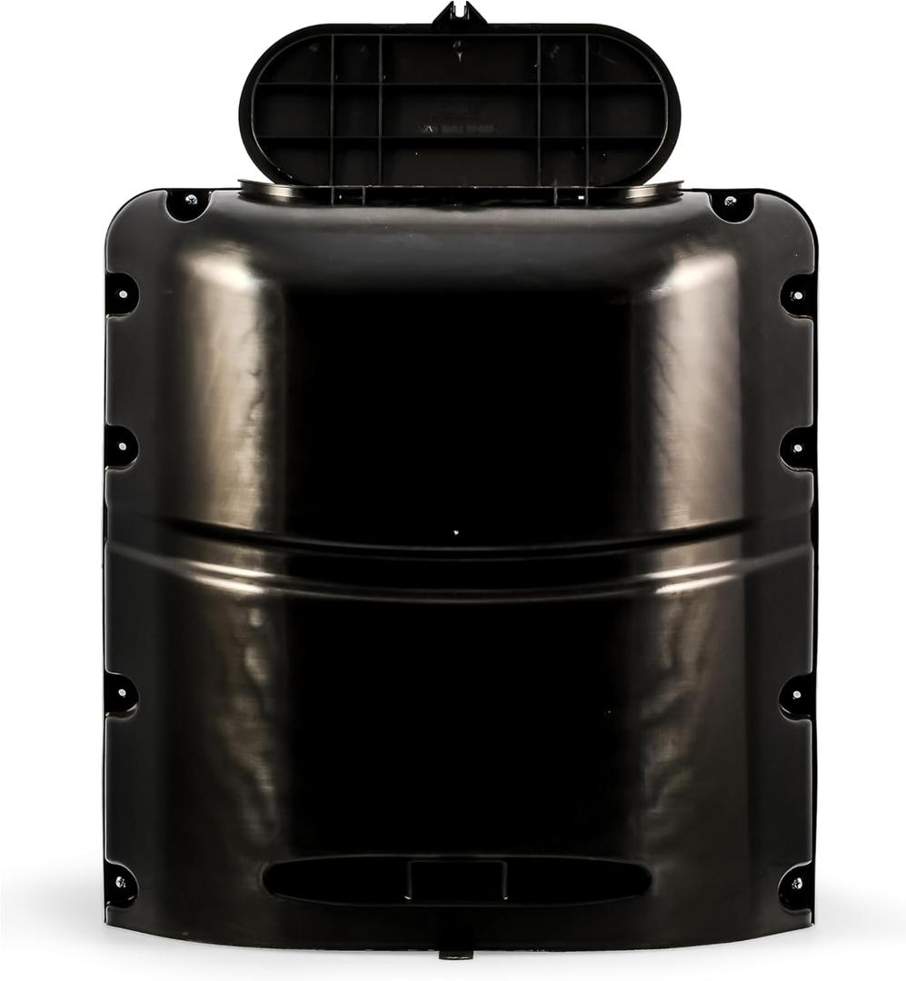 Camco Single Camper/RV Propane Tank Cover - Features a Removable Top Panel & Heavy-Duty Polymer Design - Fits 20lb. Steel Single Tanks (40578)