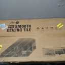PVC Ceiling Panels 24x48 in, 10 Pcs, 80 Sq.Ft, White Smooth