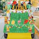 Halloween Trunk or Treat Hawaii Car Decoration Kit, Trunk or Treat Car Archway Garage Decoration, Hawaii Theme Trunk and Treat Decoration for Cars and SUVs, Halloween Outdoor Decor