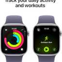 Apple Watch Series 11 [GPS 42mm] Smartwatch with Silver Aluminum Case with Purple Fog Sport Band - S/M. Sleep Score, Fitness Tracker, Health Monitoring, Always-On Display, Water Resistant