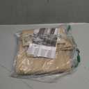 LAMIT Camel Linen Bedroom Curtains 63 inches Long, Grommet Thermal Insulated Soft Thick Curtains Burlap Light Filtering Panels for Living Room/Farmhouse, Set of 2 Panels, W52 x L63