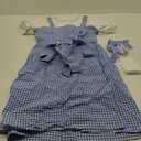 Women's Blue Gingham Costume, Storybook Character Dress Set for Halloween, Cosplay, and Themed Parties (X-Large)