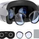 Lens Protector Set Compatible with Meta Quest 3S Accessories, Soft Lens Protector Cover, Glasses Spacer with Blue Light Blocking Glasses for Oculus Quest 3S/Quest 2