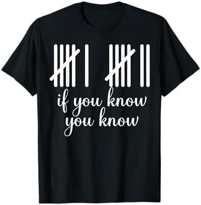 6 7 Funny If You Know You Know Tally Marks Six Seven Meme T-Shirt, Size Large, Black 