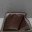 Knee High Boots Women Pointed Toe Chunky Heel Fall Tall Boots Side Zipper Long Boots for Women (7, Chocolate Pu)