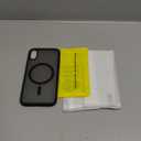 for iPhone X XS Case, iPhone X Case with Screen Protector, iPhone Xs Phone Case Compatible with Magsafe, Magnetic Military Grade Shockproof and Dropproof Phone Case, Silky Soft Touch, Black