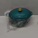 Mueller DuraCast 6 Quart Enameled Cast Iron Dutch Oven Pot with Lid, Heavy-Duty, Oven Safe up to 500 F & Across All Cooktops, Wedding Registry Ideas & Gifts, Emerald