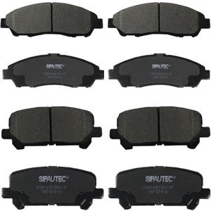 SIPAUTEC-Front & Rear Ceramic Brake Pads Replacement For(2009-2022 Honda Pilot),(2017-2022 Honda Ridgeline),(2007-2016 Acura MDX)