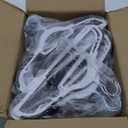 HOUSE DAY Plastic Hangers 50 Pack, Plastic Clothes Hangers Non Slip with Rubber Grip, Heavy Duty Coat Hanger with 360 Swivel Hook, Ultra Thin Hanger Space Saving Closet Organizer - White and Black