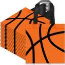 24 PCS Basketball Non-Woven Party Favor Bags with Handles Basketball Party Favor Bags Goodie Treat Candy Bag for Sports Theme Party Birthday 7.87 x 7.87 Inch
