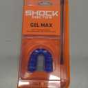 Shock Doctor Mouth Guard Sports, Hockey, Lacrosse, Baseball, Wrestling Moutguard, Gel Max Heavy Duty Protection & Custom Fit, Football Mouth Guard with Strap, Adult & Youth Mouthguard (Blue)