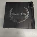 Watch Box, Watch Case for Men Women with Large Glass Lid, Wooden Watch Display Storage Box with 6 - Slots, Charcoal Black 6x2 Mens Watch Box Organizer