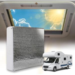 14x14x3 RV Vent InsulatorUniversal RV Skylight Cover with Reflective Surface, Skylight Shade Energy Savings Sunroof for 14X14 RV/Camper Vents