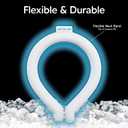 Arctic Air Neck Chill, Neck Cooling Tube, Hands Free Cooling, Quick Freeze Gel, Wearable Body Coolers for Hot Weather, Reusable, Adjustable Fit, 3 Pack