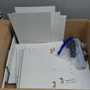 Sweetcrispy 2 Drawer Filing Cabinet White, Rolling Wood File Cabinets with Printer Stand Under Desk Storage Lockable Wheels, Home Office Organizer (27.6  16.5  15.7)