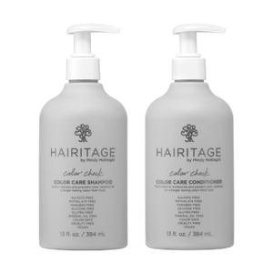 Hairitage Color Check Moisturizing Shampoo and Conditioner Set, UV Protection for Color Treated Hair, Prevent Color Washout, Fading, 13oz each (26oz total)
