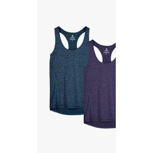 icyzone Women's Racerback Workout Athletic Running Tank Tops (Pack of 2),M