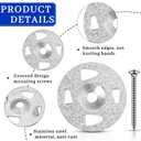 Fastener Kit Board Hardware Set, Includes 1-1/8 Inch Galvanized Steel Washers and Stainless Steel Screws for Fixing Fastening Installation(400 Pcs)