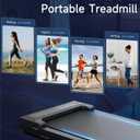 Walking Pad Treadmill for Home - Under Desk Treadmills Portable Mini Compact Walk Running Machine Pads Slim Lightweight Caminadora Elctrica para Casa Office Small Spaces with Adjustable Speed Remote