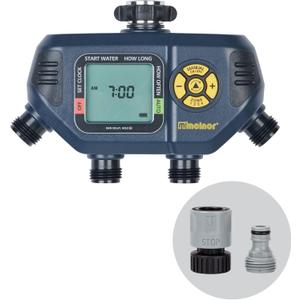 Melnor 65140AMZ 4 Zone Digital Timer, Black, Yellow