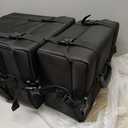 Costravio Travel Makeup Bag, Cosmetology Case on Wheels, 2 IN 1 Hair Tool Organizer, Rolling Nail Organizer Train Case, Large Cosmetic Trolley Suitcase for MUA/Hairstyling/Home-care/Groomer, Black