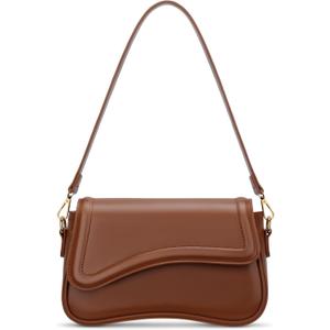 KKXIU Shoulder Bag for Women Small Clutch Purses Cute Hobo Handbag Trendy Underarm Bag (Dark Brown)