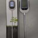 4-in-1 Soil Moisture Meter Digital Plant Temperature/Soil Moisture/PH Meter/Sunlight Intensity Backlight LCD Display Soil Test Meter for Gardening, Farming and Outdoor Plants