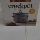Crock-Pot Manual Design Series 4.5 Quart Slow Cooker with 3 Cook Settings, Removable Dishwasher and Oven Friendly Stoneware for Meal Prep, Cafe Mocha