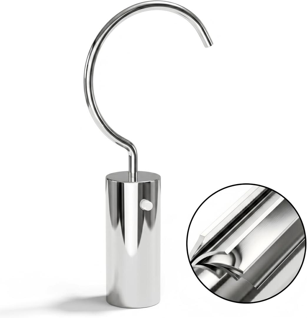 Hook for All Robotic Pool Cleaner, Stainless Steel Hook for Pool PolesAccessories for Pool Robot Removal, Retrieval Hooks for Pool Cleaner, Robot Hooks for Poles, Above Ground & Underwater (Silver)