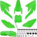 PRO BAT 7 PCs Plastic Fender Fairing Kit 125cc 110cc Pit Bike CRF70 70F CRF Coolster, Green