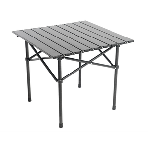 Wind Tour Portable Camping Table Folding Side Table Aluminum Lightweight Table with Carry Bag for Outdoor Cooking Hiking Picnics BBQ Travel (Black)