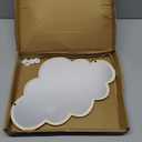 Decorative Mirror, Acrylic Wall Sticker Home Decor Nonglass Safety Mirror for Children Kids Room Playroom (Clouds)