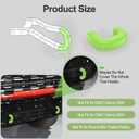 Tow Hook Covers for GMC Sierra 1500 2019-2024,Customized Tow Hitch Covers Compatible with GMC Sierra 1500 Accessories,2PCS-Green